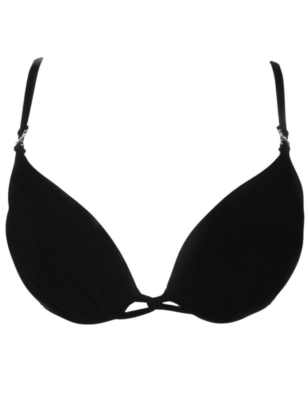 Athena Black Push Up Underwire Crepe Bikini Top 6